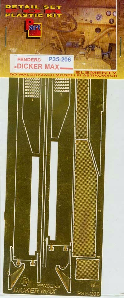 Part P35-206 1/35 Dicker Max (blatníky) (Dragon)