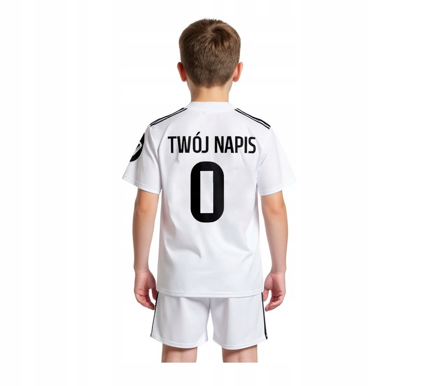 Strój sportowy 2026 Biały Twój Nadruk Twoje Imię Twój Napis 146