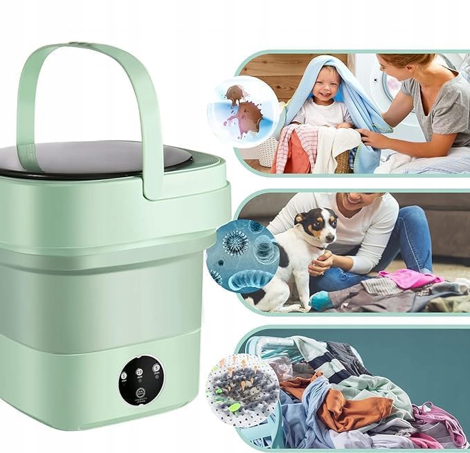 SKŁADANA PRALKA MINI STERYLIZACJA ŚWIATŁEM NIEBIESKIM 11 L Marka inna