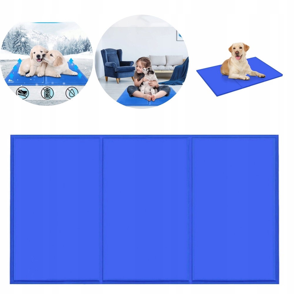 Chladící a chladící podložka pro psy a kočky, pro psa kočku králíka, XXL: 120*75