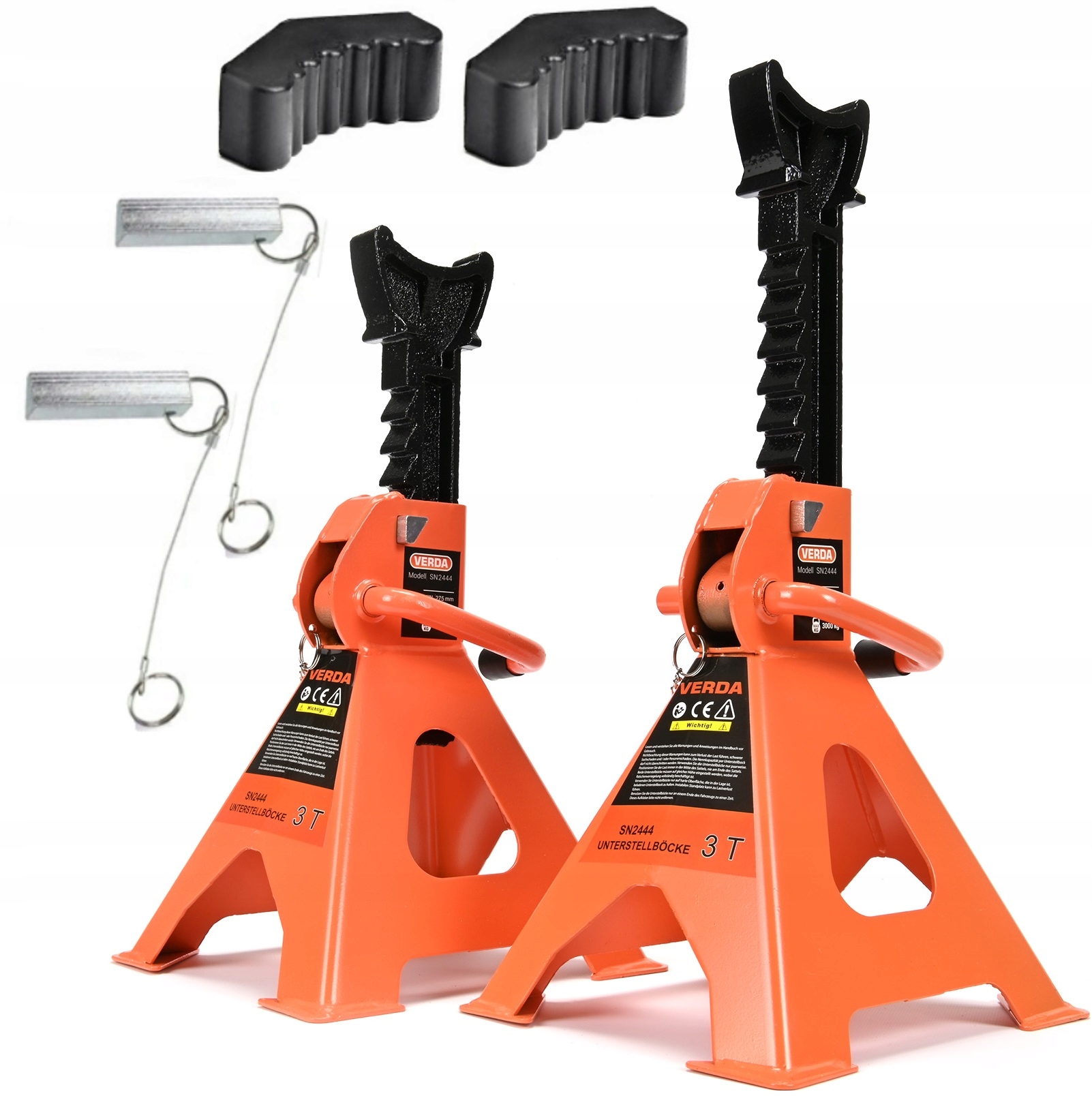 KOBYŁKI 3T 2SZT. PODSTAWKI PODPORY KOZIOŁKI Z BLOKADĄ I GUMAMI OCHRONNYMI