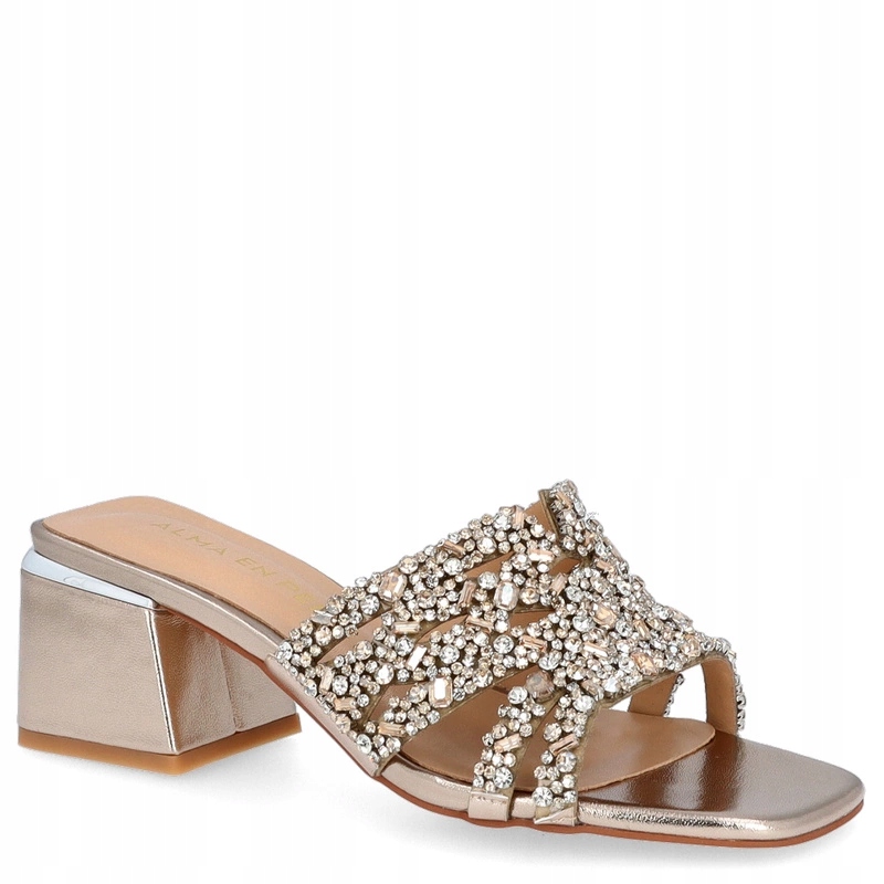 Španělské nazouváky na sloupku Alma En Pena V240707 Zlaté 36