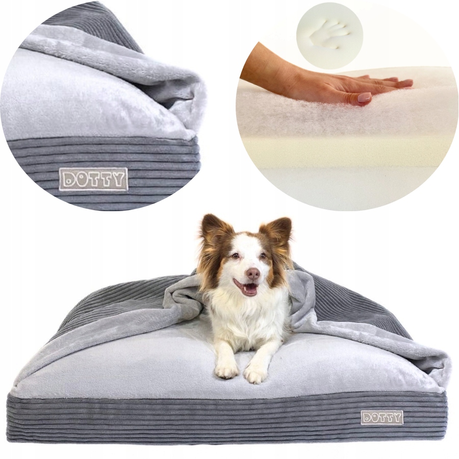 Levně Ortopedická norka pro psa chrta pelíšek s krytem potah 100x80