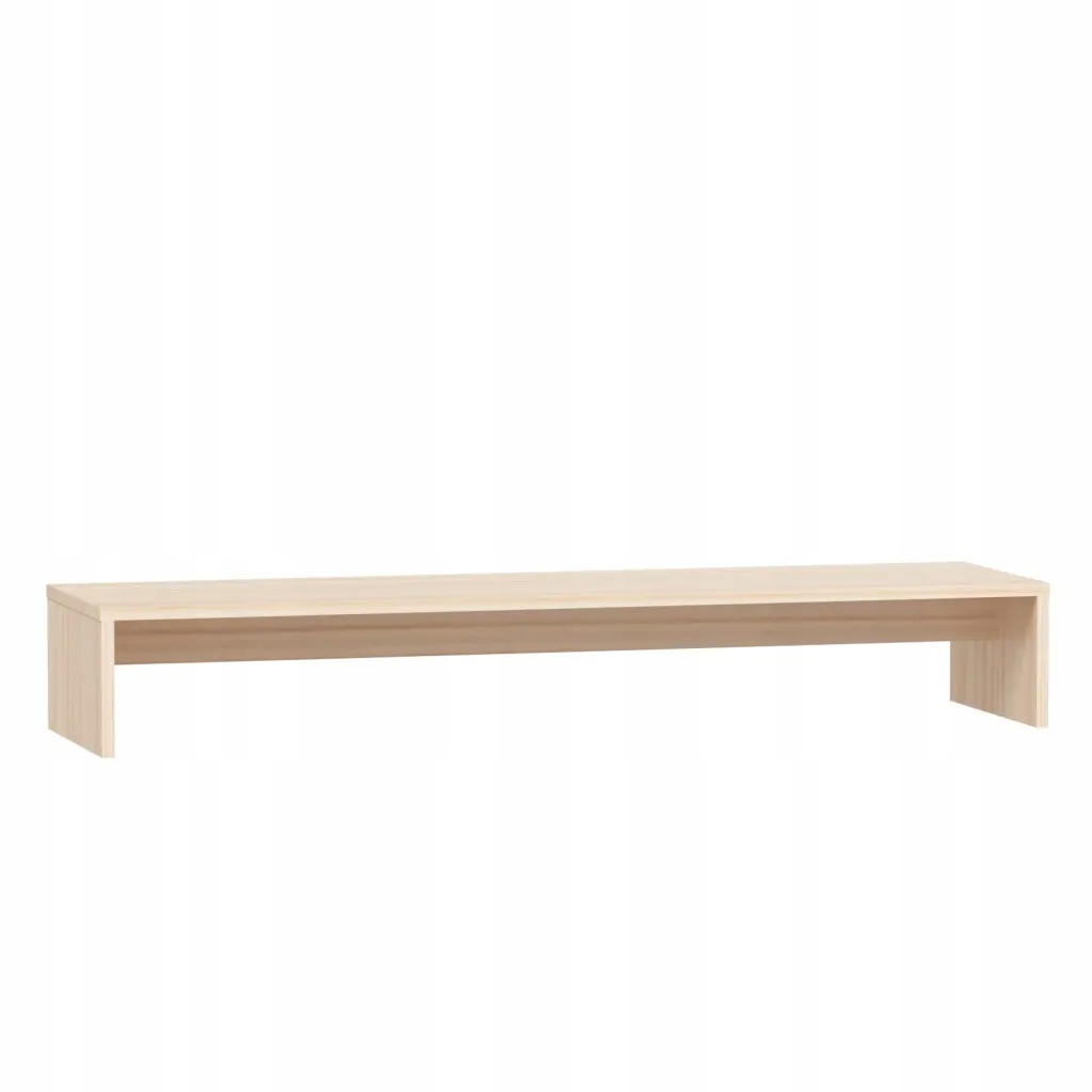 Podstawka Pod Monitor z Litego Drewna Sosnowego z Półką 100x27x15 cm