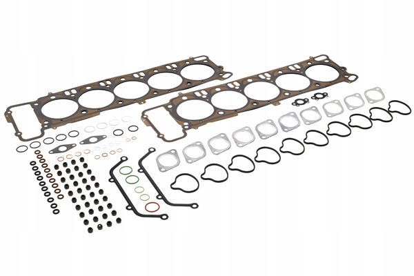 KOMPLETNY ZESTAW USZCZELEK SILNIKA GÓRA BMW 5 E60 5 E61 6 E63 6 E64 Producent części Elring