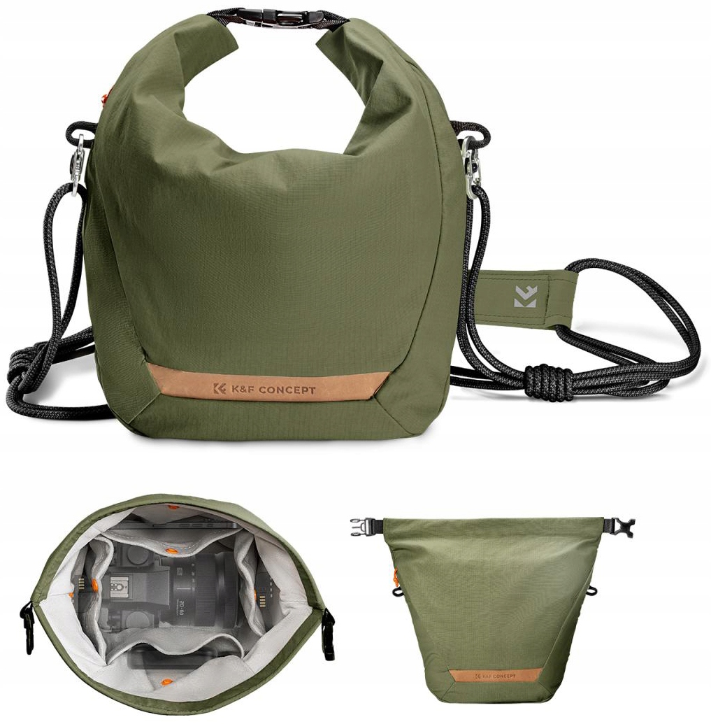 Městská fototaška Crossbody Sling pro fotoaparát a kameru Telefon K&f 5L