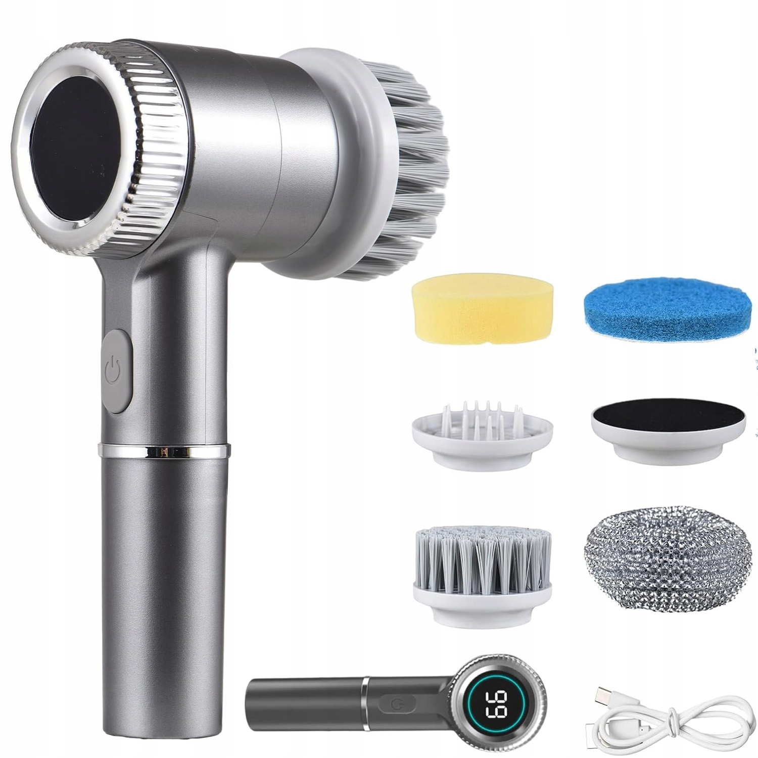 Levně Elektrický Čistící Kartáč 3 Rychlosti 2000 mAh IPX7 Silný Voděodolný