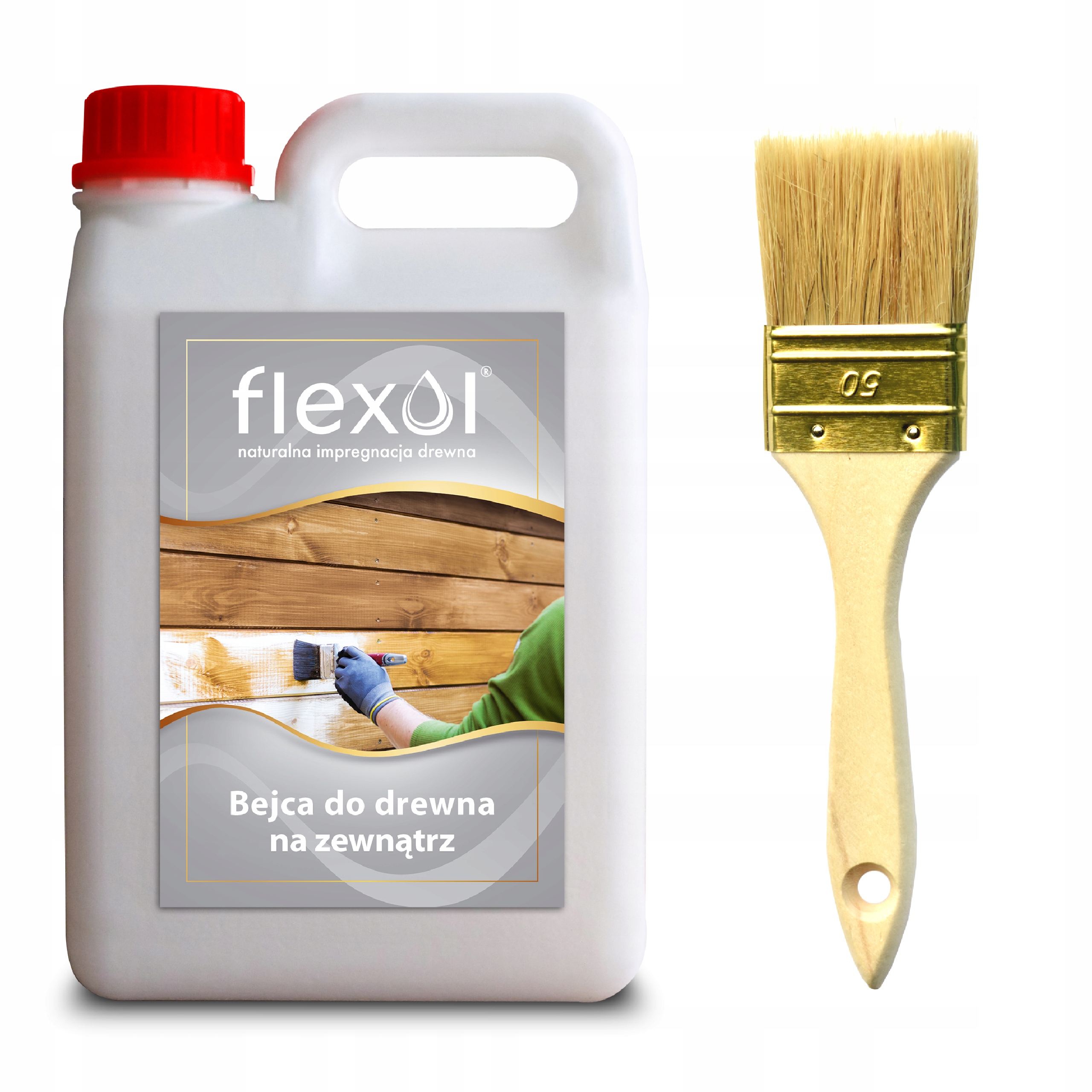 Bejca wodna zewnętrzna do drewna FLEXOL 2 L 2000ml