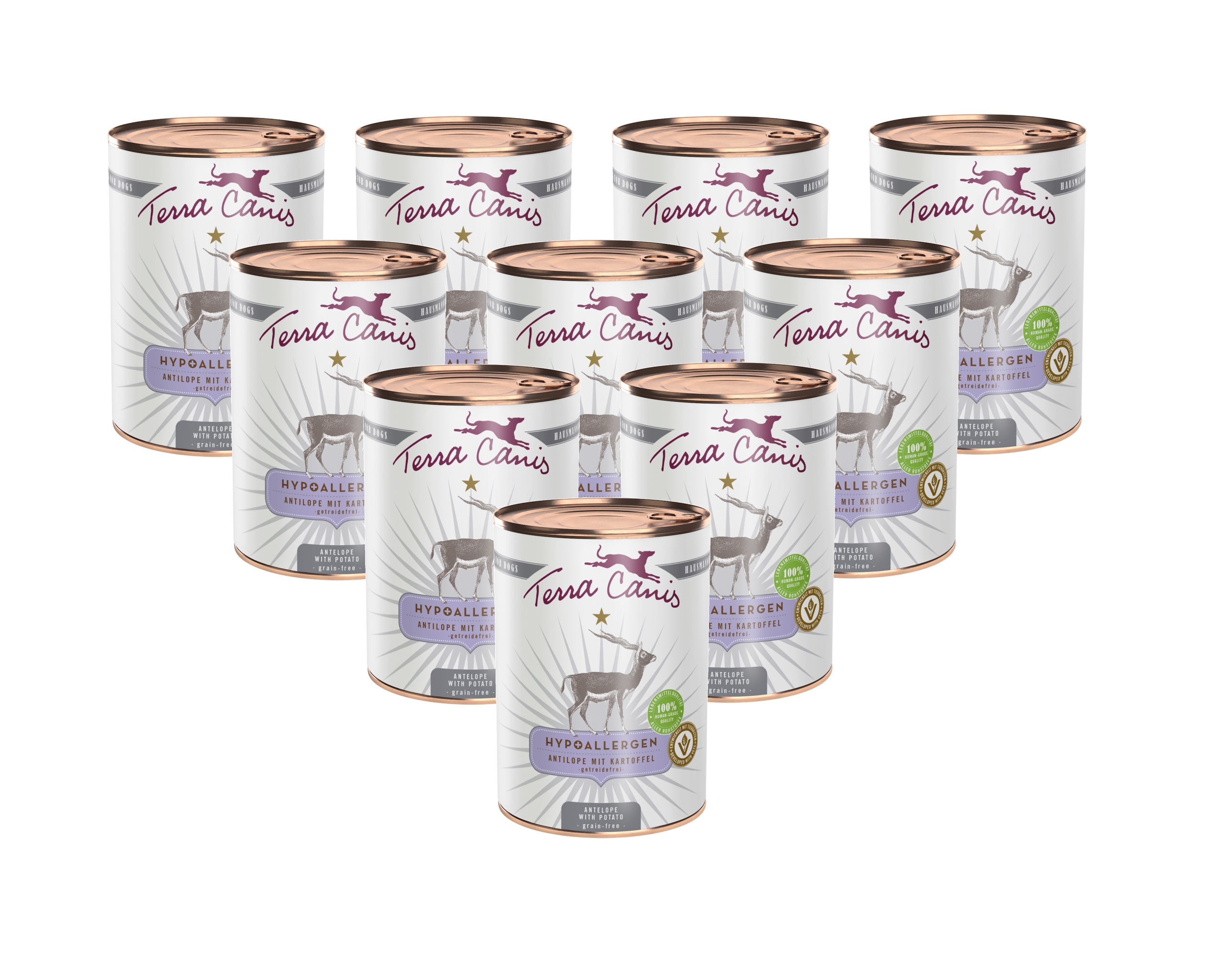 Levně Terra Canis Hypoallergenic Antilopa s bramborami 10x400 g