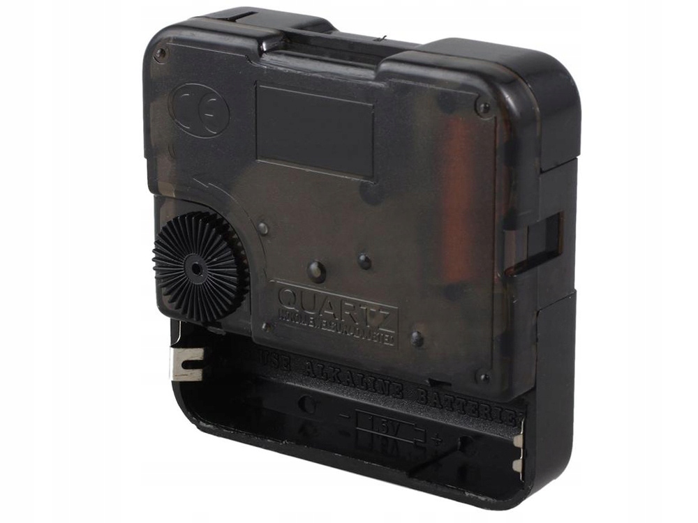 Mechanizm do zegara kwarcowego ściennego cichy Kolor czarny