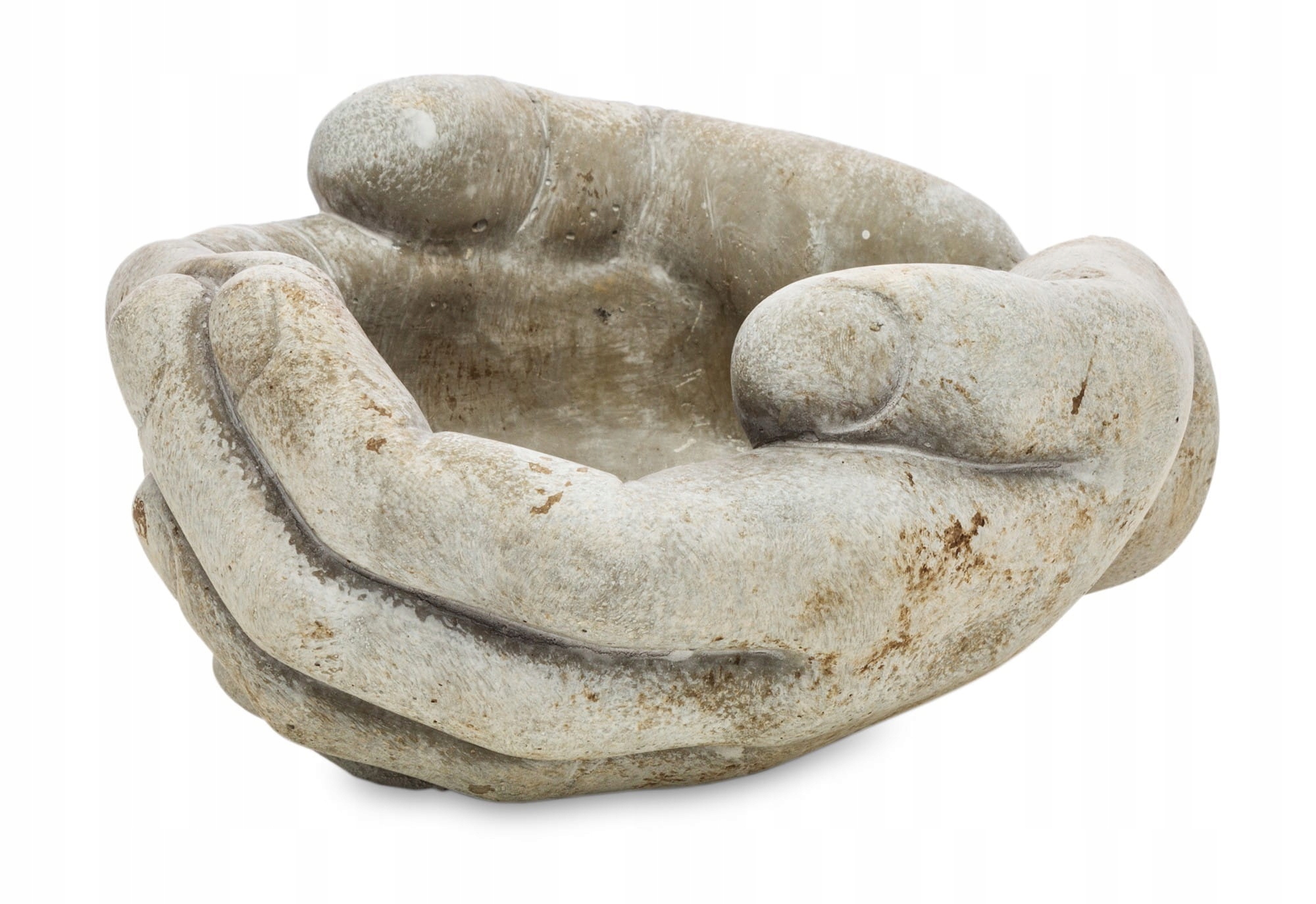 

Mała osłonka ręce dekoracja betonowa donica 11x19