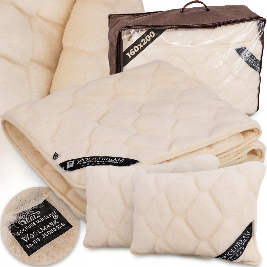 Komplet 3-dielna Posteľná Bielizeň Kašmír Podušky Prikrývka Teplá Mäkká 160x200