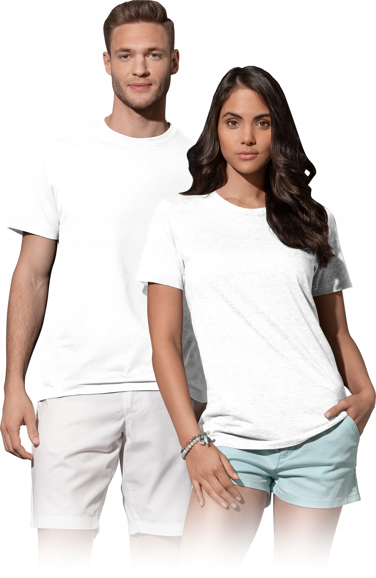 

T-shirt męski bawełniany bez szwów bocznych