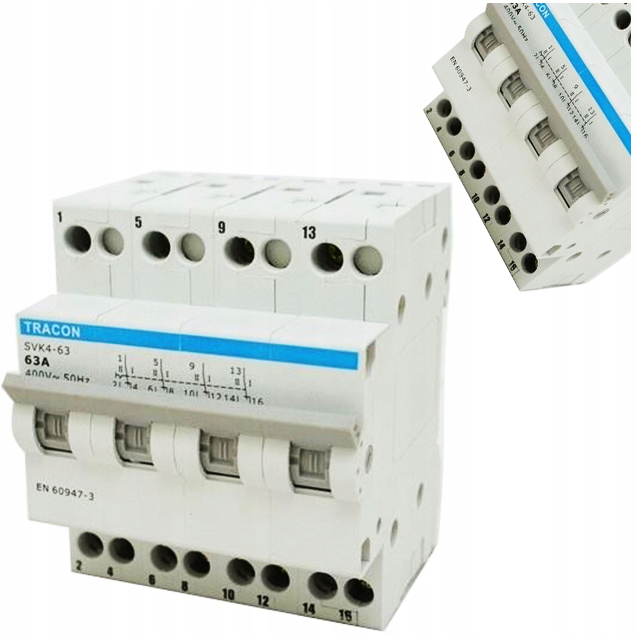 Modulární přepínač výběru napájení 4P 63A síť agregát 400V SVK4-63