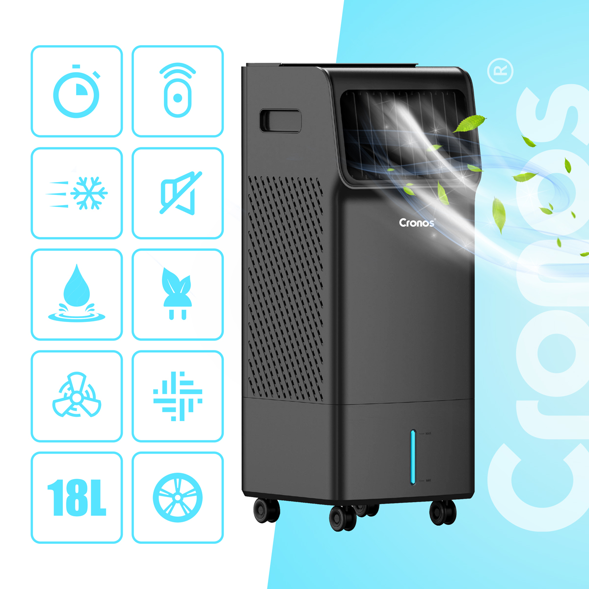 KLIMATYZATOR PRZENOŚNY OCZYSZCZACZ 18L 4w1 Sterowanie zdalne