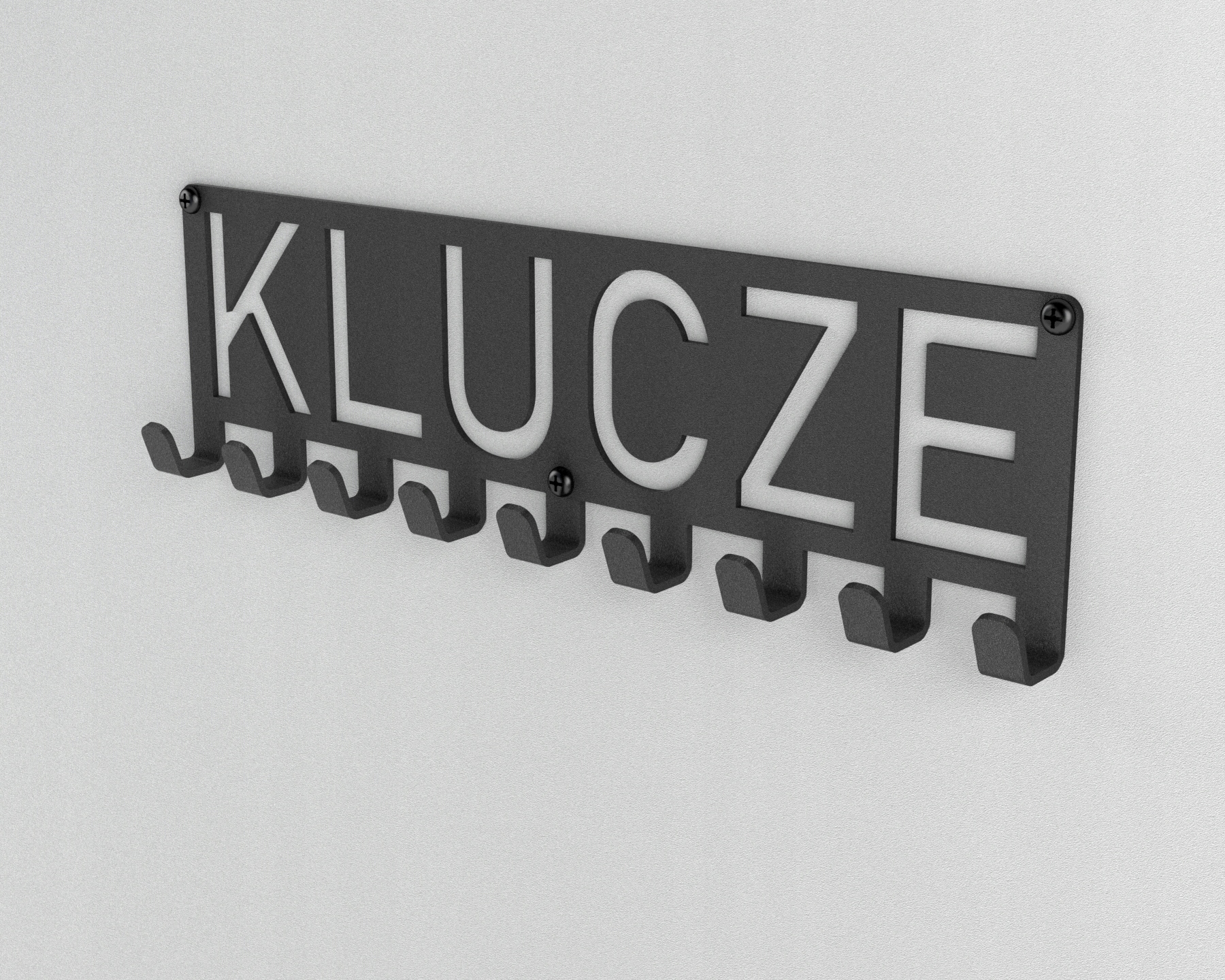 WIESZAK ŚCIENNY NA KLUCZE 9 HAKÓW DESIGM EAN (GTIN) 5903738105991