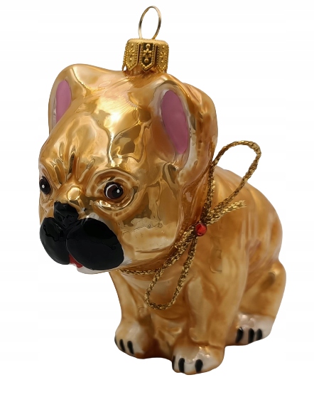 

Bombki Choinkowe Szklane Pies buldog 12cm