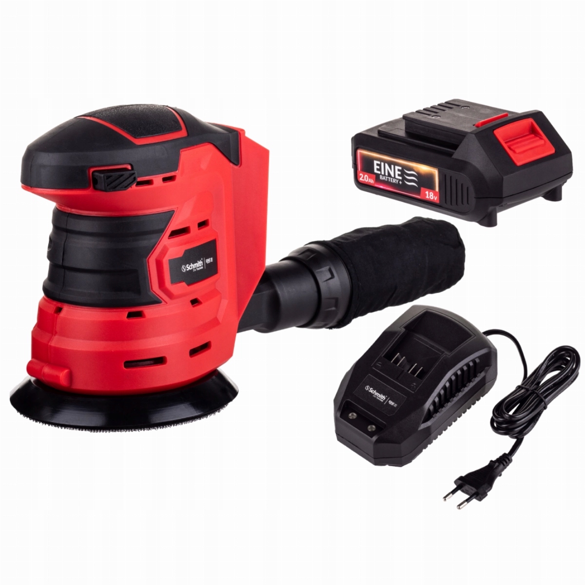 Excentrická bruska 18V 125 mm 1x2,0 Ah Schmith