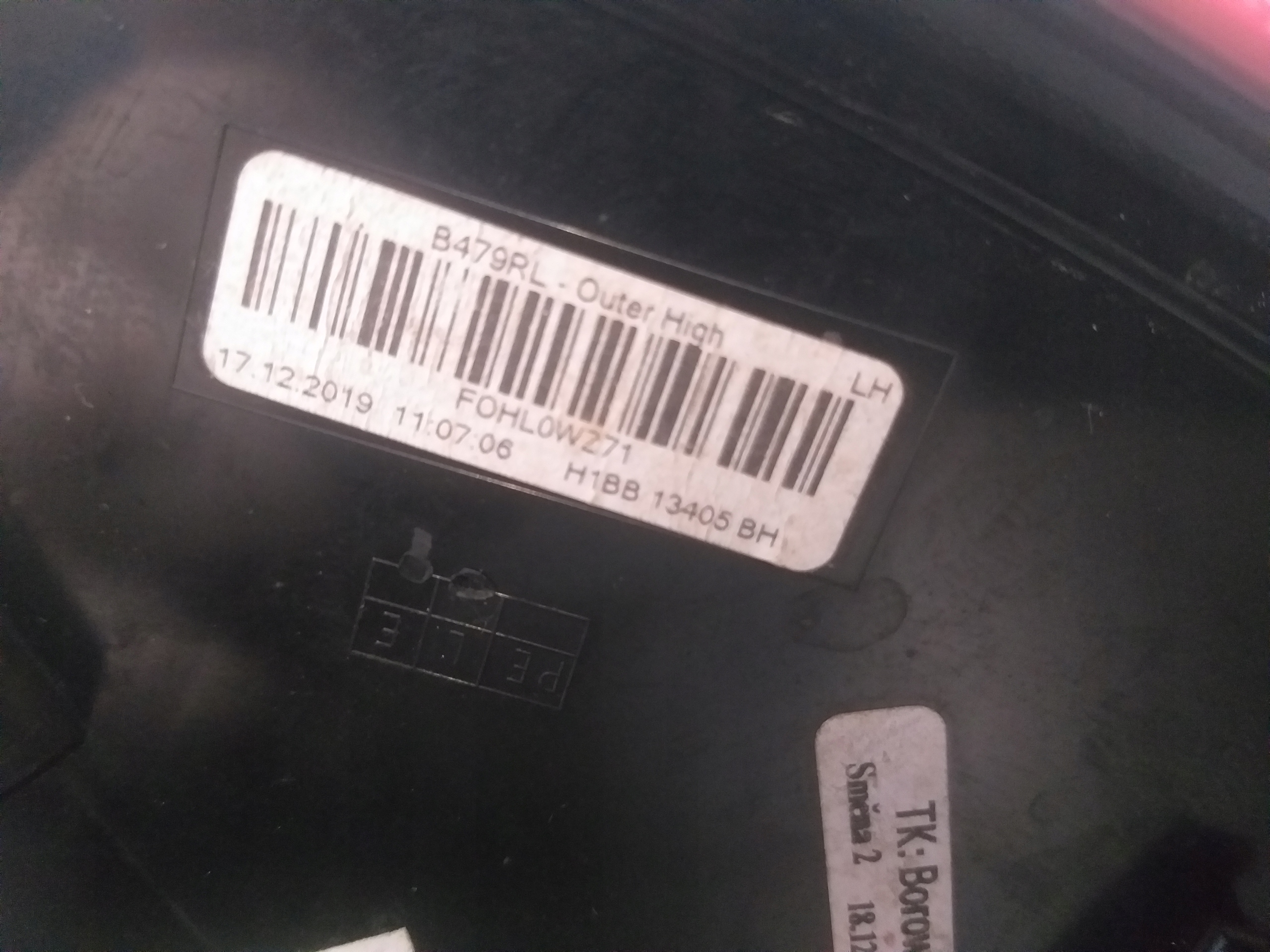 LIGHT REAR PART LEFT FORD FIESTA MK8 LED H1BB-13405-BH
