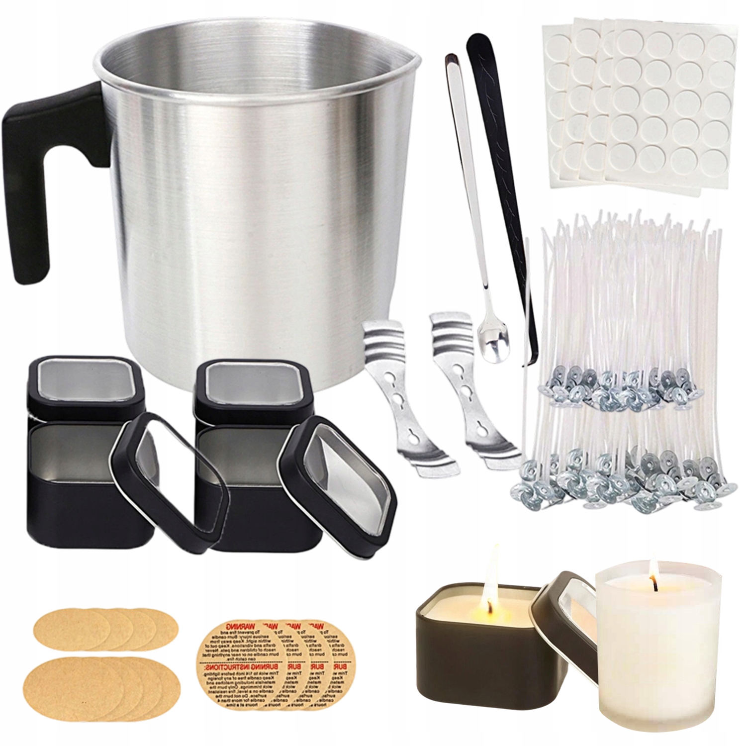 Nádoba Na Tavení Vosku Topielnik Kelímková Sada Na Výrobu Svíček 1.2 L