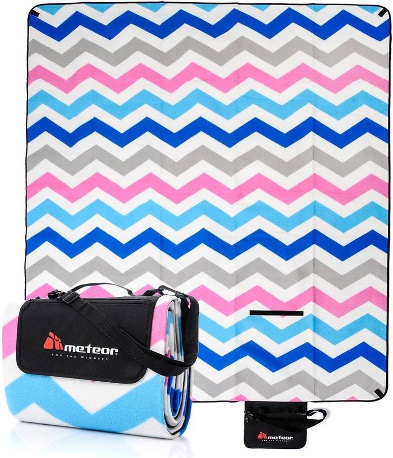 METEOR Duży Koc Na Plażę Piknik 180x200 cm