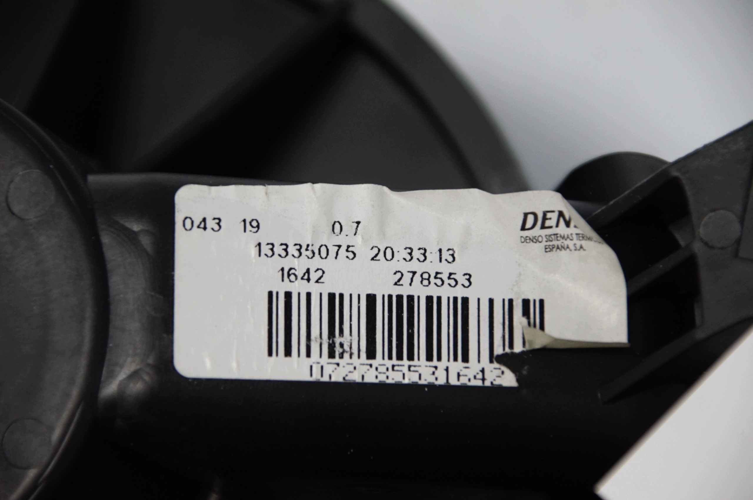 heating fan cab 13335075 OPEL CORSA E