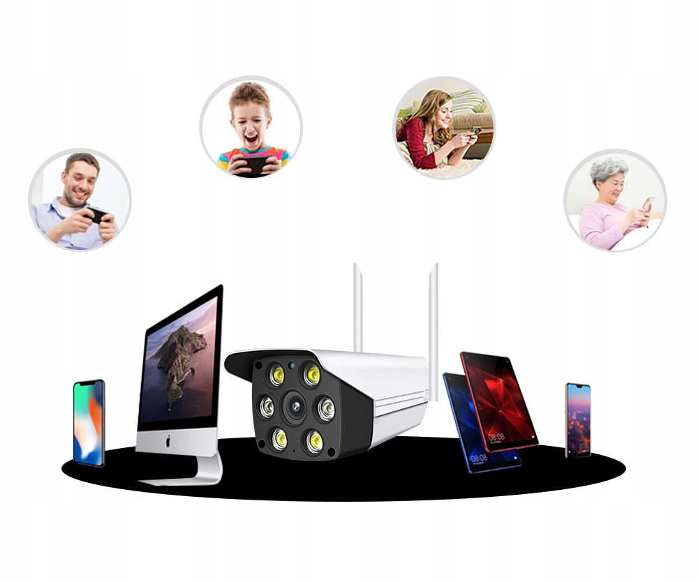 Kamera BLOW WiFi zewnętrzna 2MP MicroSD IR IP66 Zasięg podczerwieni 20 m