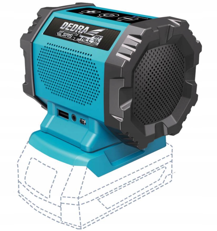 DEDRA DED7004 GŁOŚNIK AKUMULATOROWY BLUETOOTH 18V