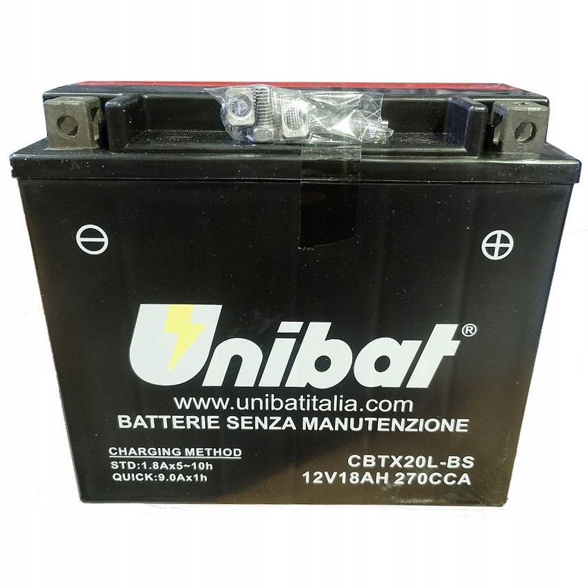 batéria Unibat 18Ah-12V 270A (p+)