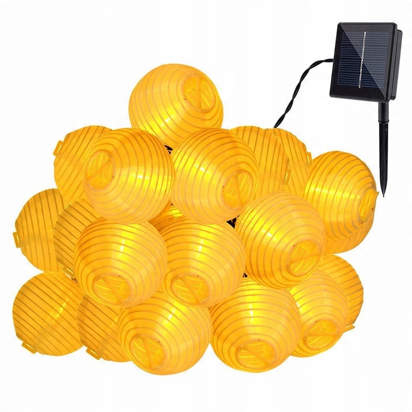 

30 Led 6.5 M Lampki Solarne Ogrodowe Żarówka Lampa