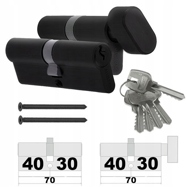 Vložky Komplet 30/40 G30/40 Systém 5KL Černé