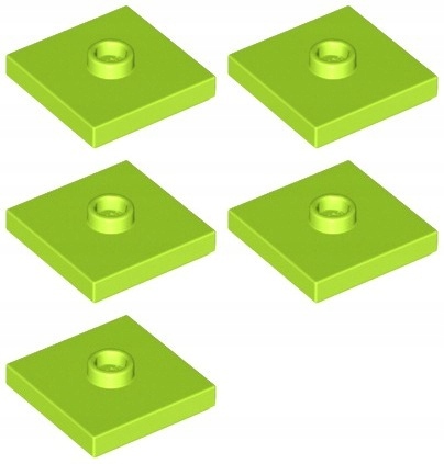 

Lego 87580 Płytka 2x2 limonka Nowa (3g) 5 szt.