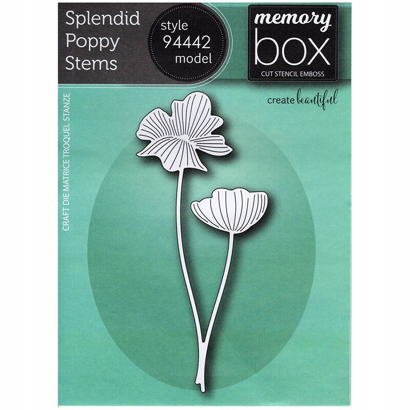 Vykrajovátka Memory Box Splendid Poppy Stems maki