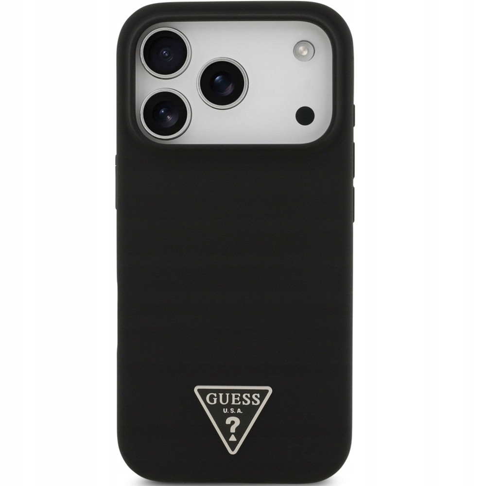 Silikonové Pouzdro Guess pro iPhone 17 Pro Max s magnetem MagSafe, pevný obal