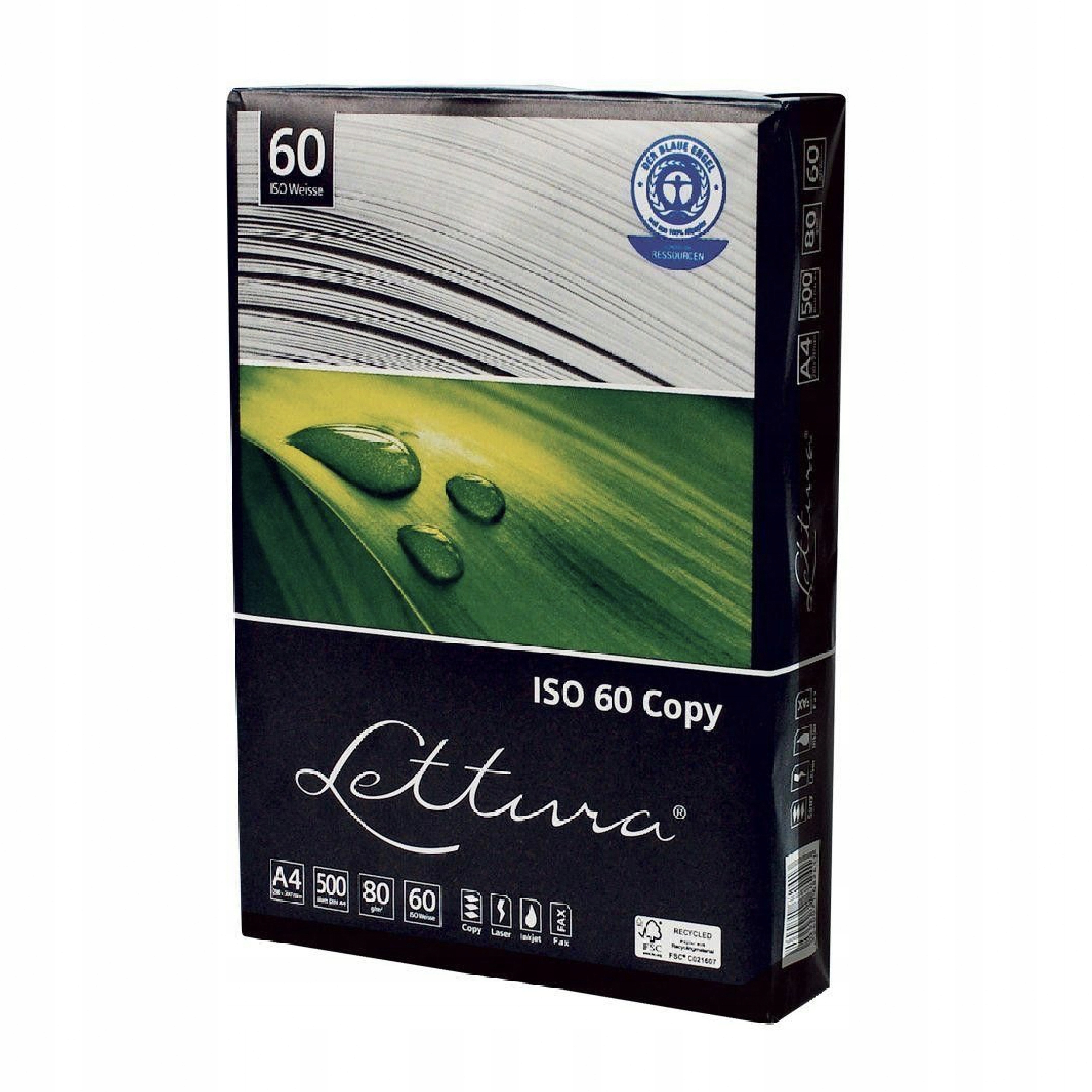 

Papier Ksero A4 80G Lettura Ekologiczny Iso 60