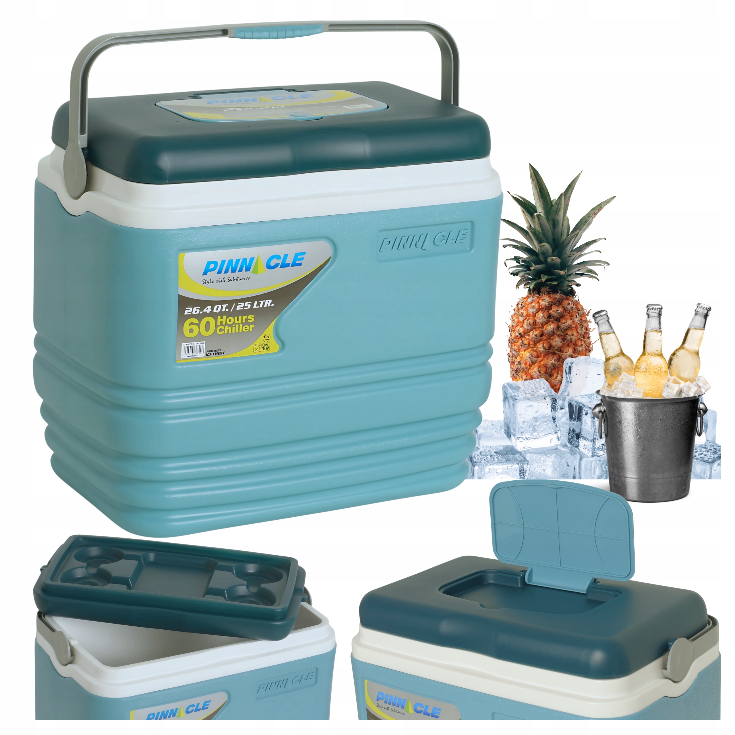 Turistická lednička na náplně Prostorná velká Pinnacle TPX7006 25L Modrá