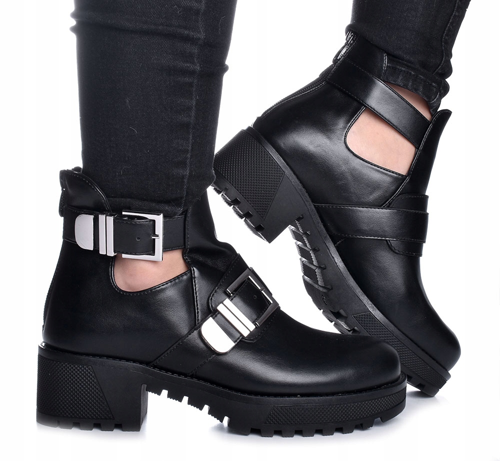 

Buty Damskie Botki Sztyblety Czarne Ivone r.39