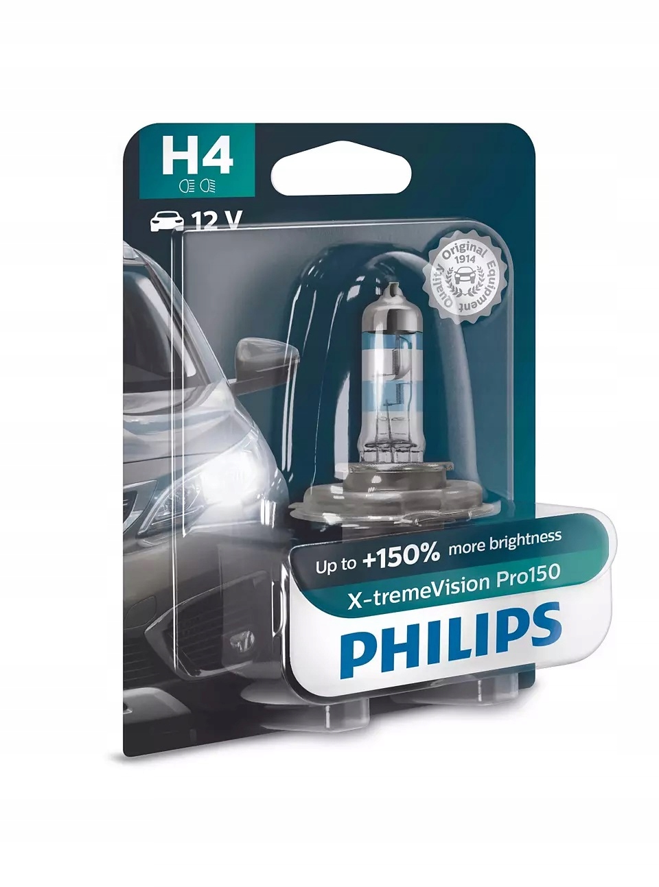 

Philips H4 X-treme Vision PRO150 Żarówka 150% New
