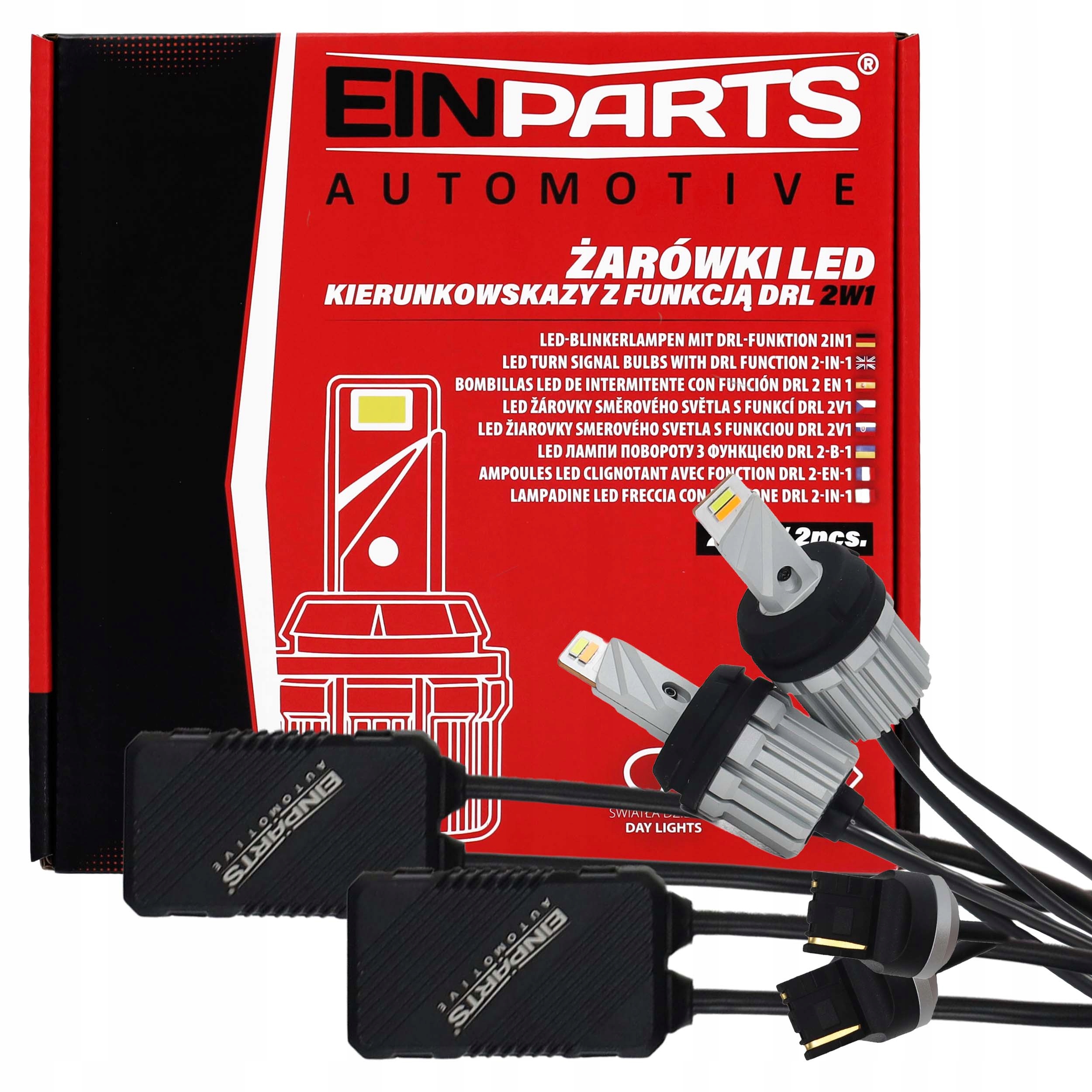 Led žárovky W21W 2v1 Drl Směrovka 12 Csp 1860 Canbus 6000K