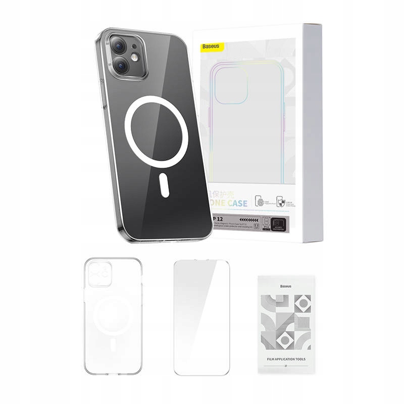 

Etui Ochronne Baseus Magnetic Iphone 12 Szkło