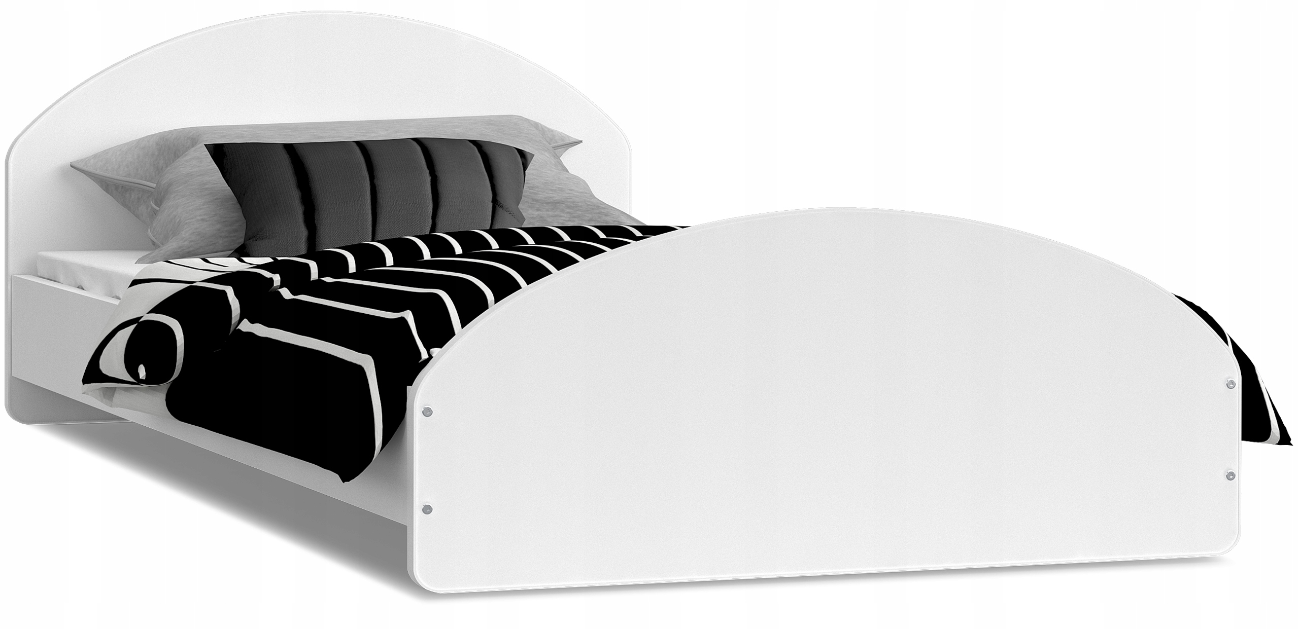 

Łóżko młodzieżowe 200x90 białe materac Cross