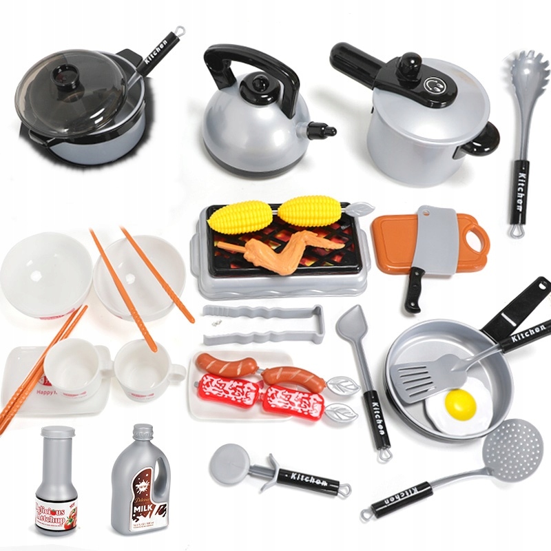 

Zestaw Kuchenny Garnki Jedzenie Akcesoria