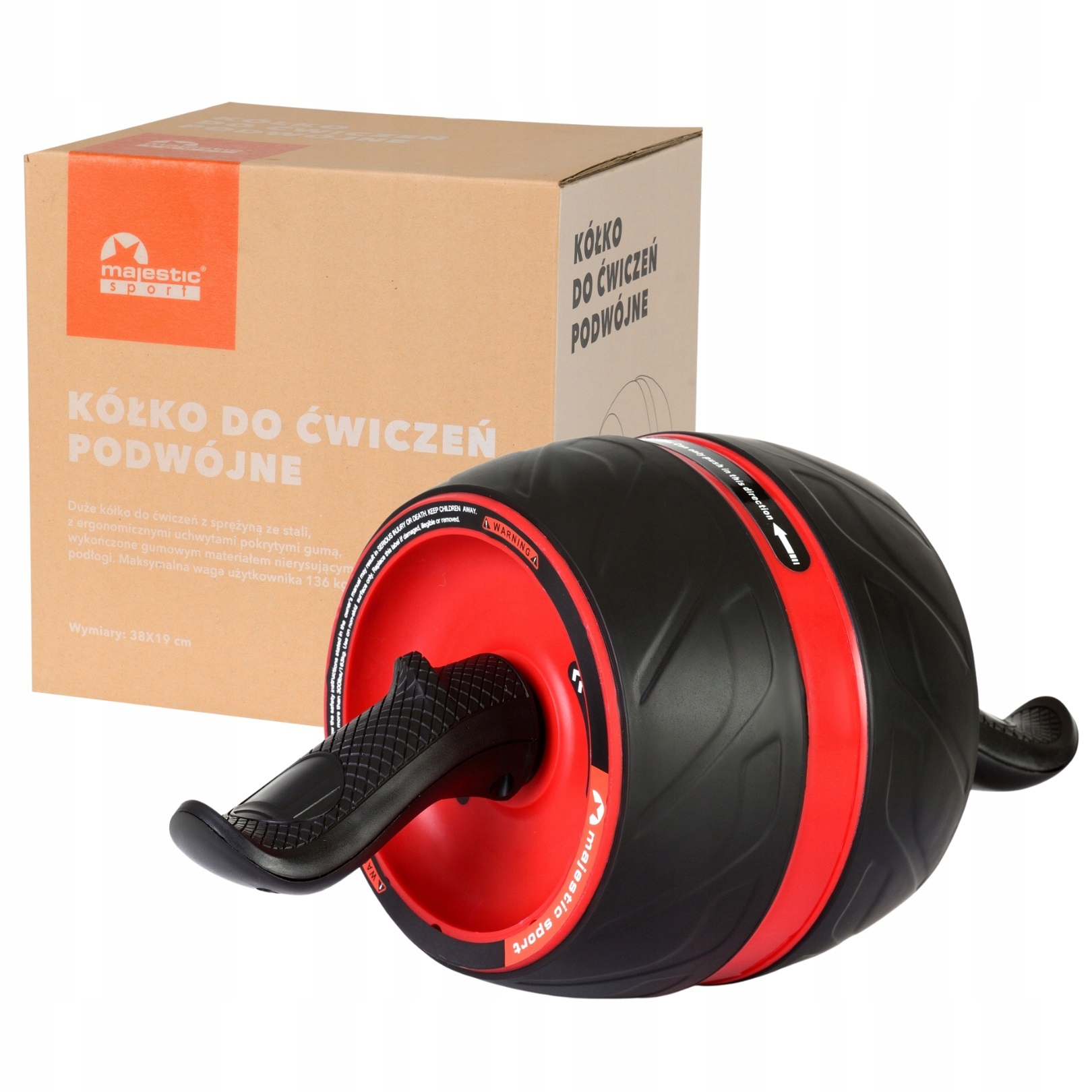 Kółko Roller Do Ćwiczeń Mięśni Brzucha Ab Wheel-Zdjęcie-0