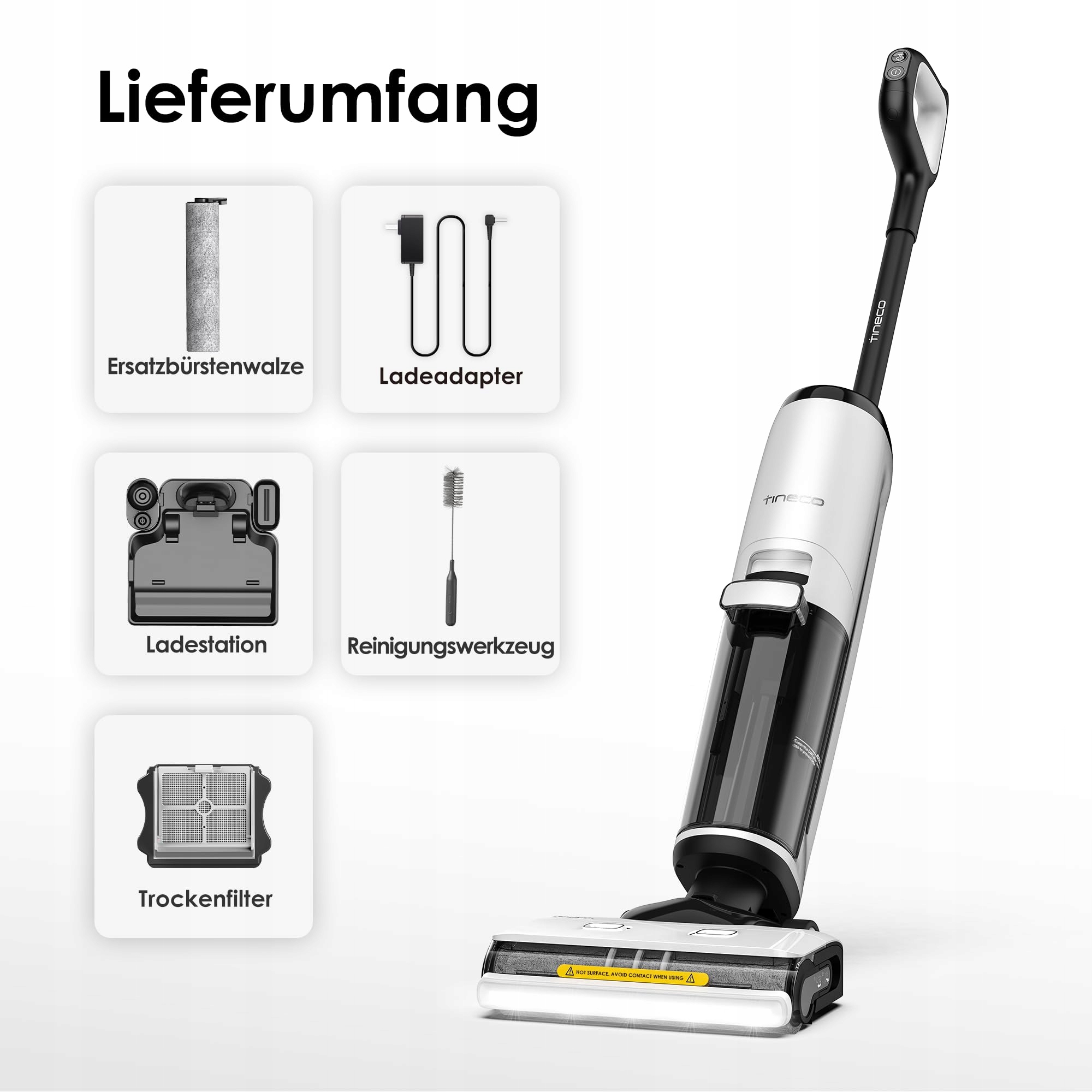 TINECO Floor ONE S7 Bezprzewodowy Samoczyszczący Mop Parowy — miniatura 9