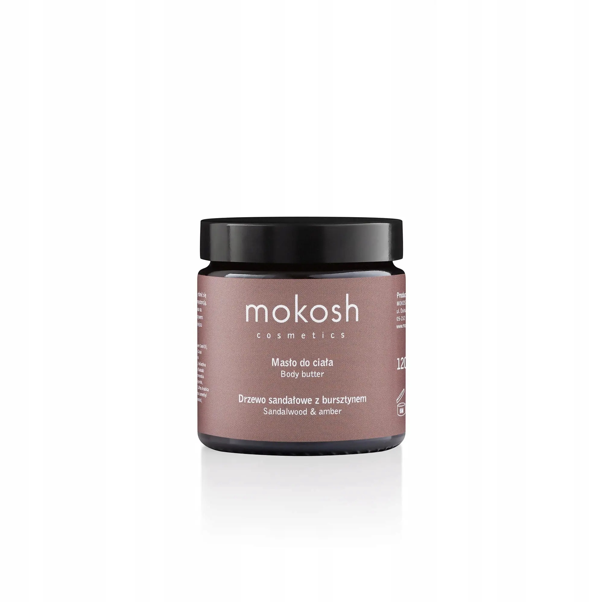 Mokosh masło do ciała drzewo sandałowe z bursztynem 120 ml Mokosh