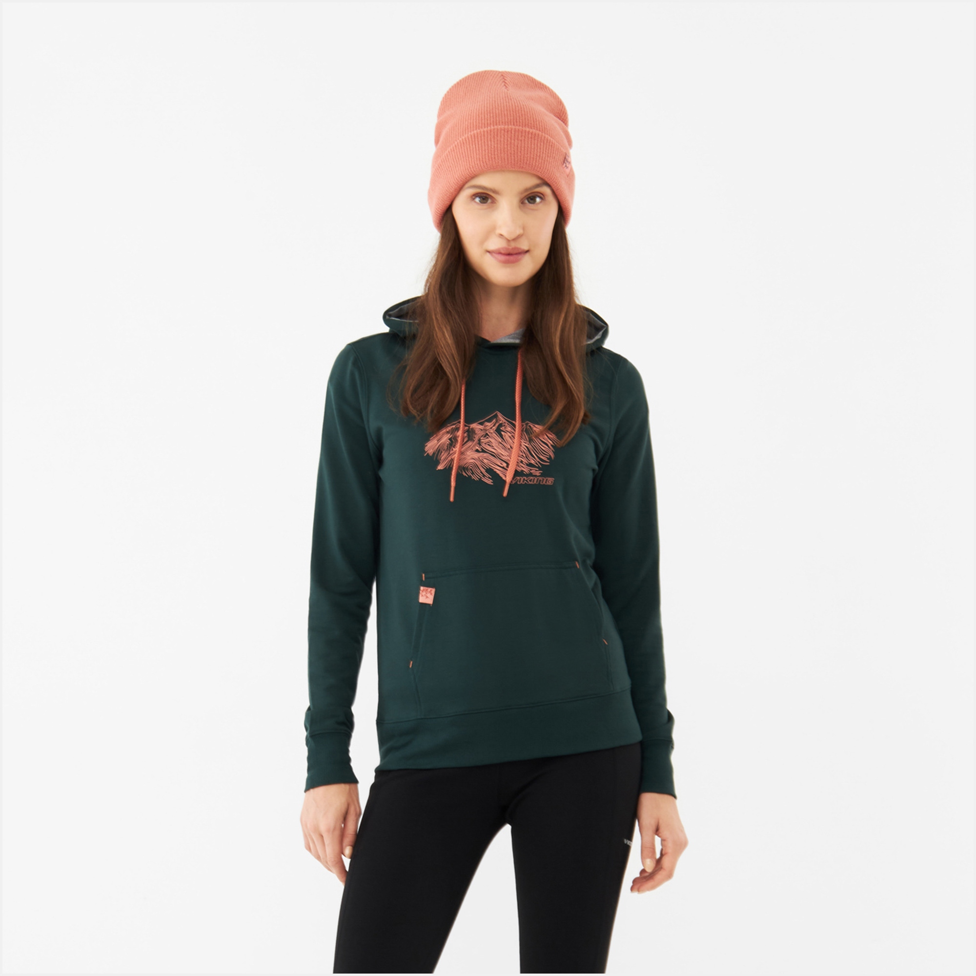 Mikina s kapucí Viking Bamboo Panaka Hoodie Lady zelená M