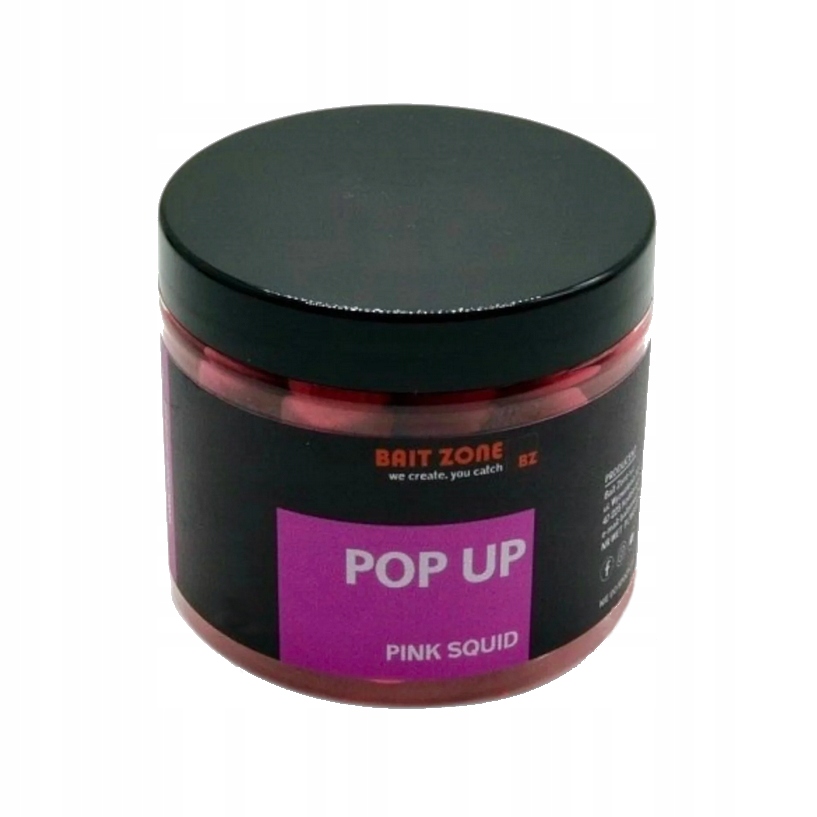 Kulki Pop-Up Pink Squid 12mm 200ml Bait Zone