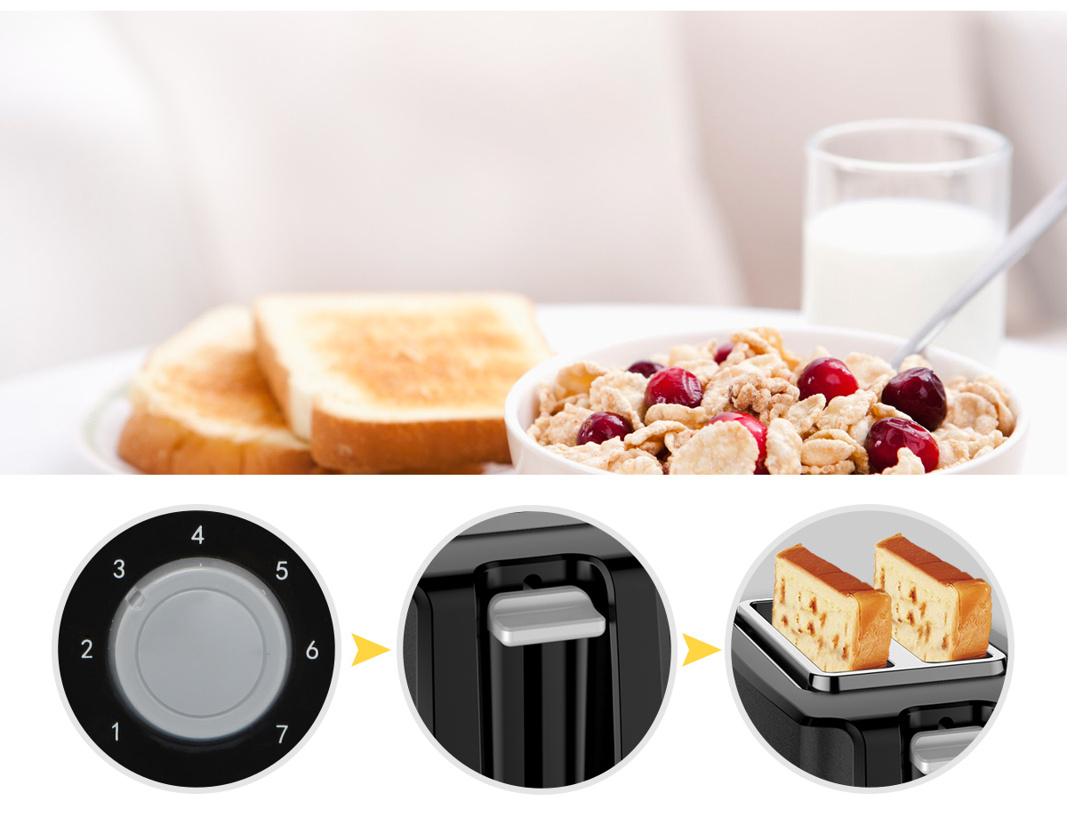 TOSTER OPIEKACZ do TOSTÓW BUŁEK CHLEBA 7 MOCY 750W Model Warrior