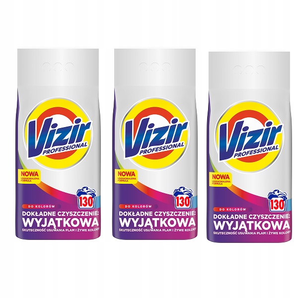 Vizir Professional Pgp Proszek do prania kolorów Color 3x7,15kg 3x110 prań