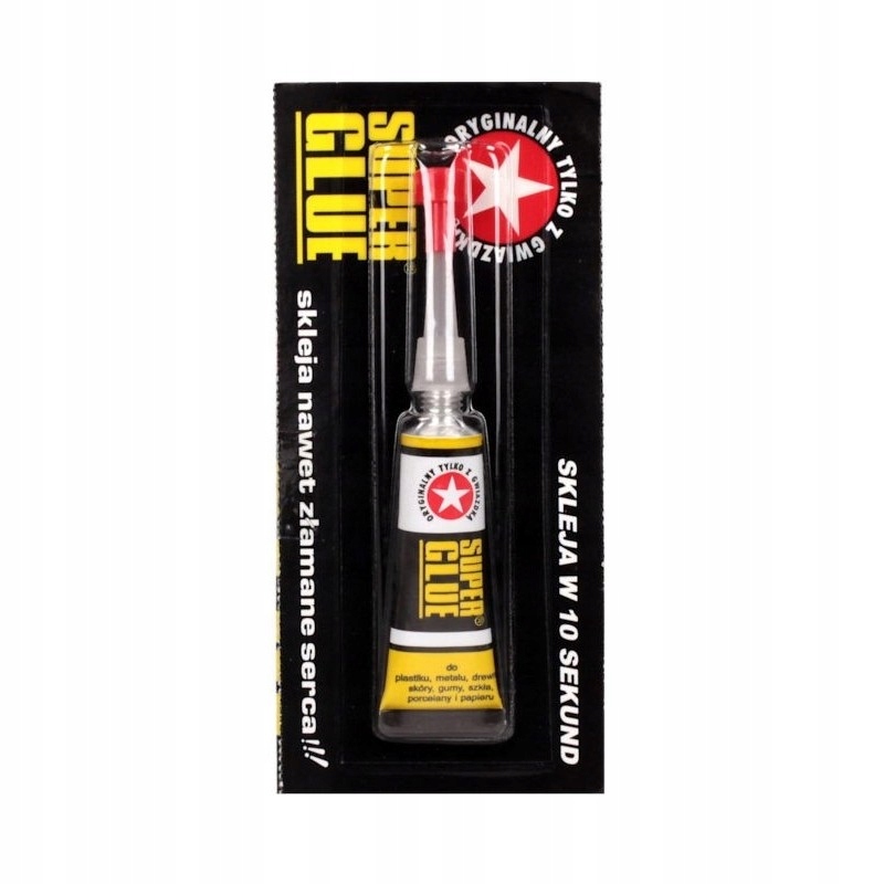 

Klej Super-Glue uniwersalny 2ml tubka